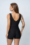 Macaquinho Fitness Compressão Basic Super Black