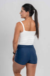 Top Fitness Power Corset Branco Neve