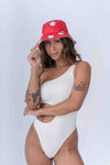 Bucket dupla face estampa Pitaya com Off White