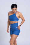 Short Fitness Compressão Move Azul Safira