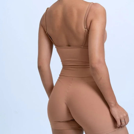 Macaquinho Fitness Mood Mocha Mousse - Maré Maria moda fitness