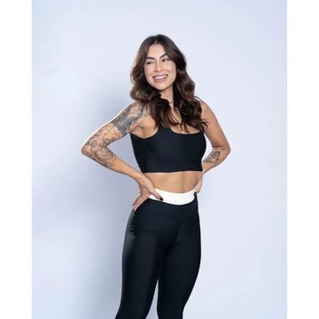 Top Fitness Open Super Black - Maré Maria moda fitness