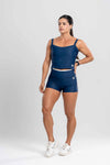 Top Fitness Power Corset Azul Intenso