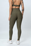 Calça Legging Fitness Compressão New Essence Verde Musgo