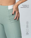 Calça Legging Fitness New Classic Duo Verde Sálvia Com Brisa