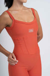 Macacão Fitness Compressão Power Corset Telha