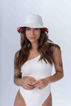 Bucket dupla face estampa Pitaya com Off White