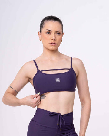 Top Fitness Front Violeta