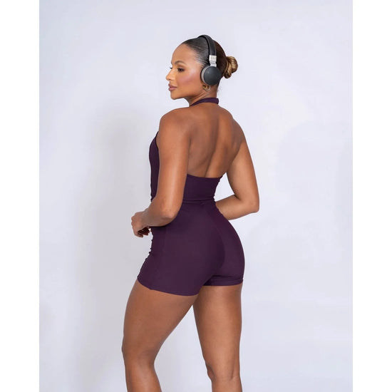 Macaquinho Fitness Native Blueberry Frente Unica - Maré Maria moda fitness