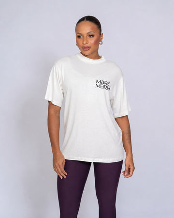 Blusão Fitness Oversized 'Aí De Mim Se Não Fosse Eu' Off White