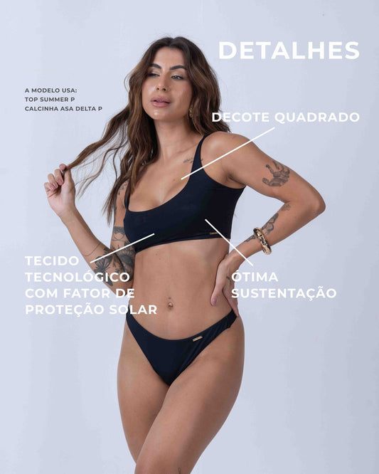 Top Summer Preto