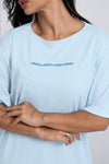 Blusão Fitness Oversized 'Olívia Maromba' Azul Candy