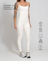 Macacão Fitness Compressão Balance Off White