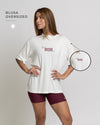 Blusão Fitness Oversized The Hot Mom Club Off White