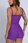 Top Fitness Power Corset Roxo Vibrante