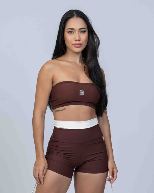 Top Faixa tomara que caia Allure Chocolate Dark (Leve defeito)