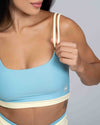 Top Life Duo Azul céu com Amarelo Brisa
