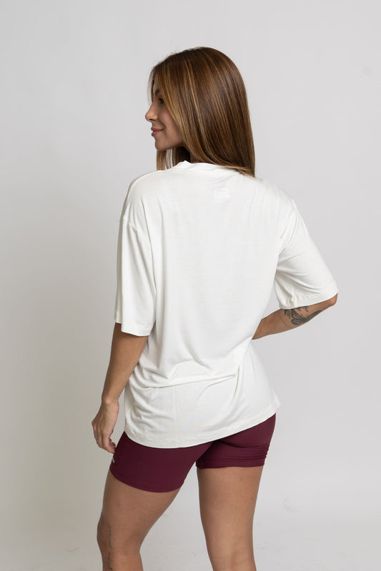 Blusão Fitness Oversized The Hot Mom Club Off White