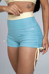 Short Smile Duo Azul céu e Amarelo Brisa