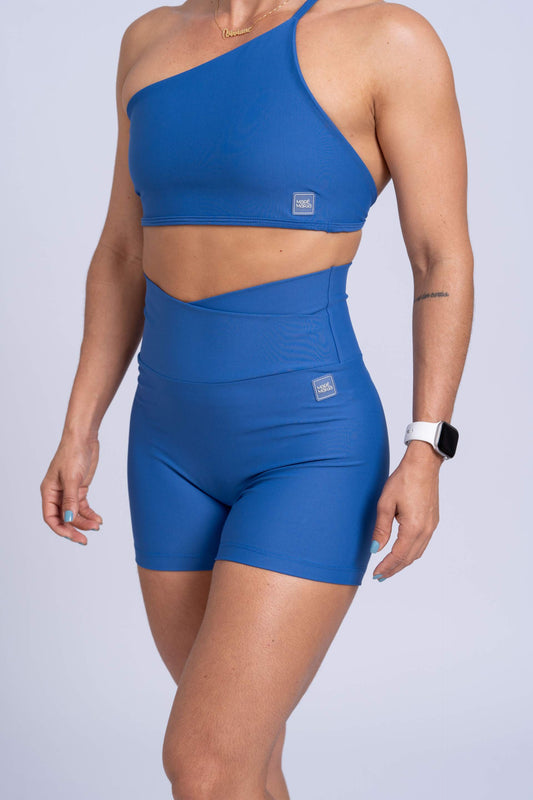 Short Fitness Compressão Move Azul Safira