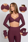 Top Fitness Manga Longa Infinity Ruby