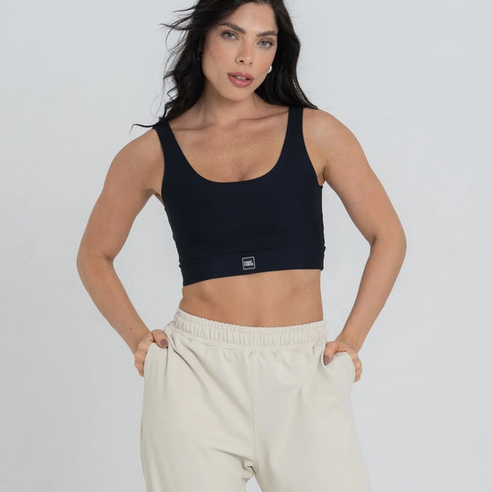 Top Match Fitness Preto - Maré Maria moda fitness