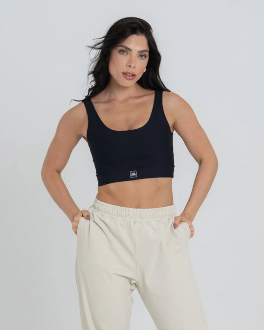 Top Match Fitness Preto - Maré Maria moda fitness