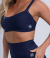 Top Fitness Flow Azul Dark