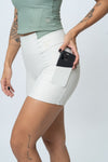 Short Fitness New Classic Duo Brisa com Verde Sálvia