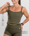 Top Fitness Power Corset Verde Musgo