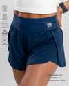 Short Fitness Dual Fit Azul Intenso