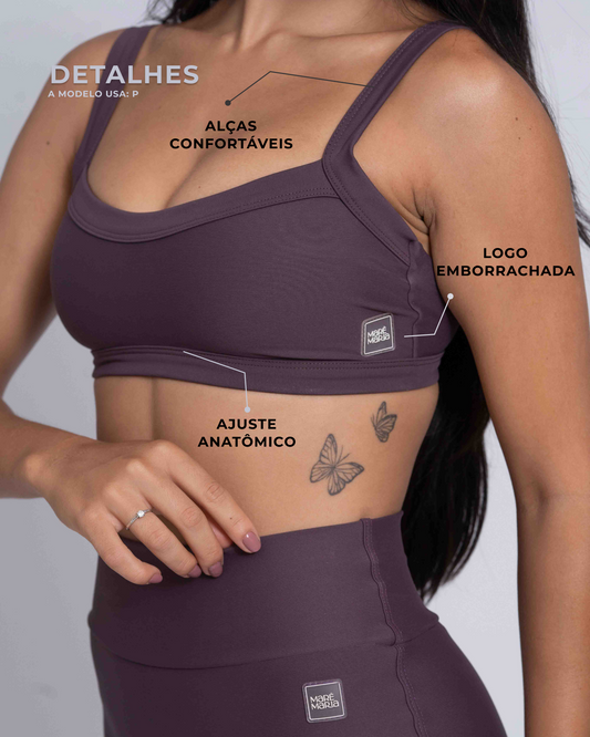 Top Fitness Flow Ameixa Terrosa