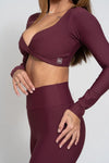 Top Fitness Manga Longa Infinity Ruby