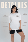 Blusão Fitness Oversized Coffee Off White