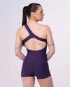 Macaquinho Fitness Vivi Violeta com compressão - Maré Maria moda fitness
