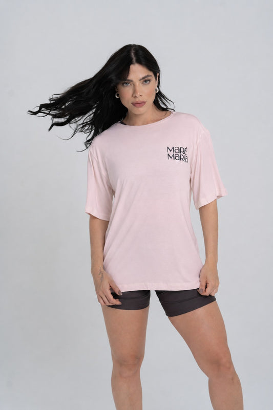 Blusão Fitness Oversized 'Coffee Culture' Rosa Candy