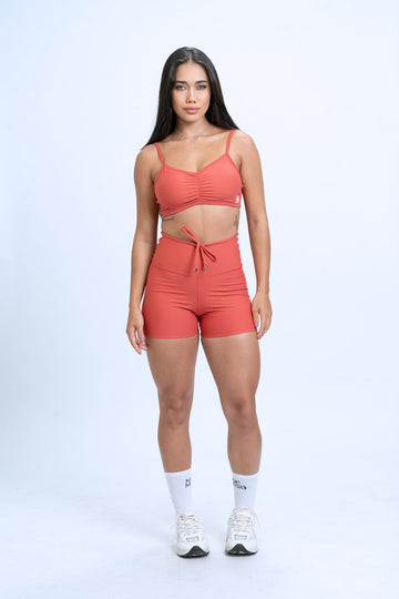 Short Fitness Slim Páprica compressão sem empina bumbum