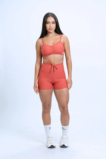 Short Slim Páprica compressão (Leve defeito)