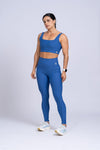 Calça Legging Fitness Compressão New Classic Azul Safira