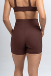 Short Fitness Compressão New Bike Chocolate Dark