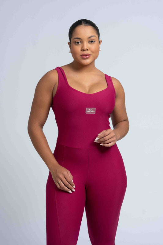 Macacão Fitness Clássico Rouge Compressão