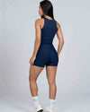 Short Classic Azul Marinho compressão sem empina bumbum