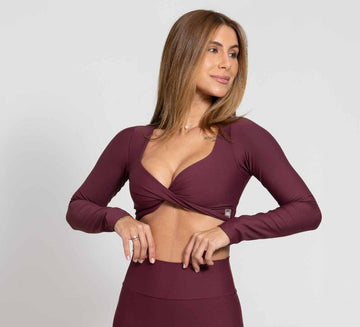 Top Fitness Manga Longa Infinity Ruby