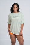 Blusão Fitness Oversized 'Meu Cárdio Hoje É Levantar Da Cama' Verde Candy
