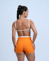 Short Smile Duo Tangerina com Off White