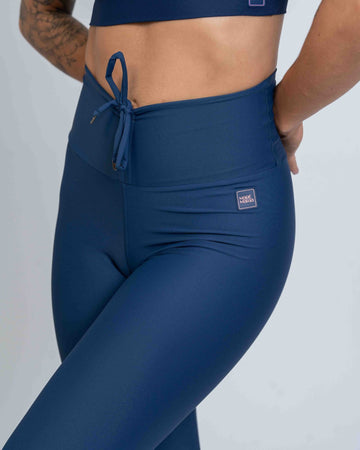 Calça Legging Slim Match Point Azul Marinho