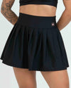 Short Saia Fitness Plissada Super Black - Maré Maria moda fitness