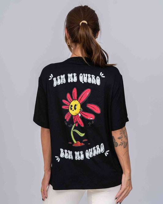 Blusão Fitness Oversized Bem me Quero Preta