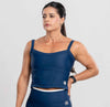 Top Fitness Power Corset Azul Intenso