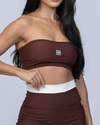 Top Faixa tomara que caia Allure Chocolate Dark (Leve defeito)